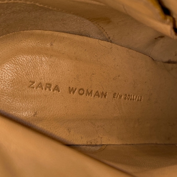 Zara Yellow Python Boot Size 38 US 7 - Picture 3 of 4